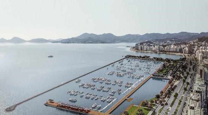 Parque Marina beira-mar Norte em Florianopolis