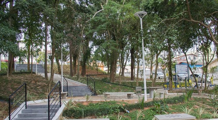 A revitalização da praça, no bairro Picadas do Sul, será entregue à comunidade a partir das 14h com edição do Bairro em Movimento - Foto: Secom PMSJ/Divulgação