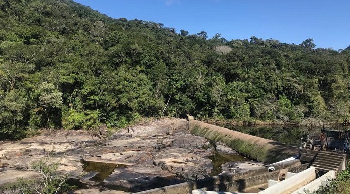 rio vargem do braco estiagem - foto casan