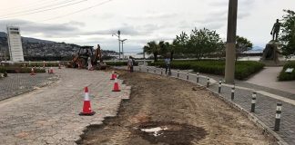 iniciam obras de aceso a ponte hercilio luz em florianopolis