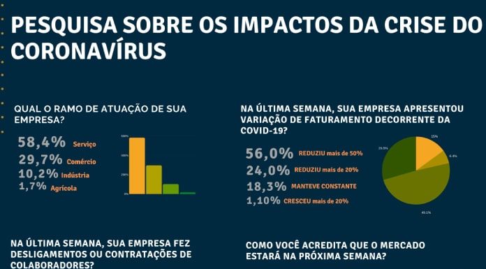 quadro com diversos gráficos e dados sobre a pesquisa