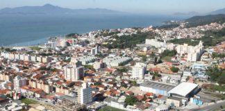 bairro praia comprida em foto aérea