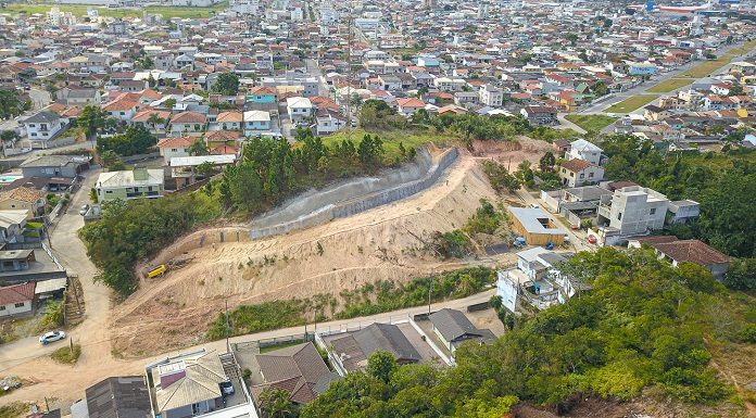 Vista aérea da Avenida das Torres