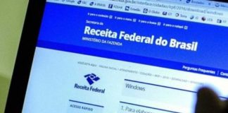 tela de computador com navegador aberto na página da receita federal do brasil