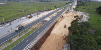 Obras da CCR ViaCosteira avançam na BR 101