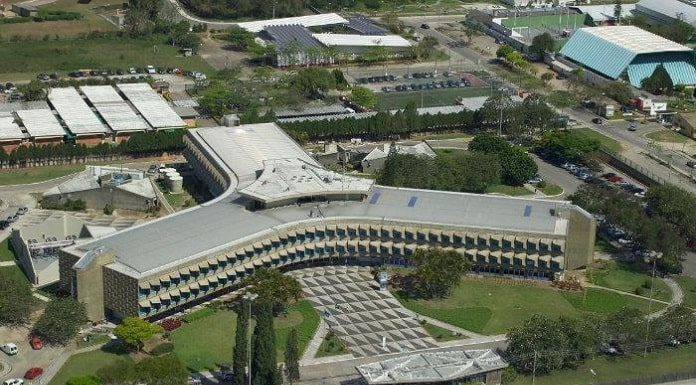 Udesc compra imóvel da Oi no itacorubi - foto aérea do prédio