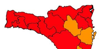 Sobe para 13 as regiões em nível gravíssimo de risco à Covid em Santa Catarina