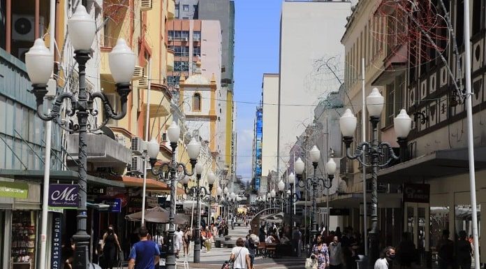 rua felipe schmidt no centro de florianópolis