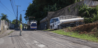 Rua Irineu Comelli com inicio de obras na via