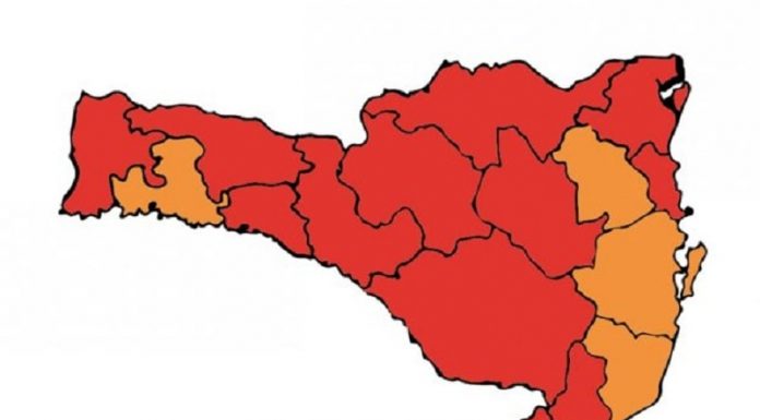 Grande Florianópolis, Laguna, Médio Vale do Itajaí e Oeste estão em nível grave