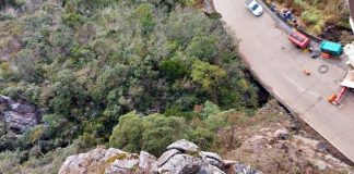 Serra do Rio do Rastro será fechada durante três dias - vista superior da rodovia