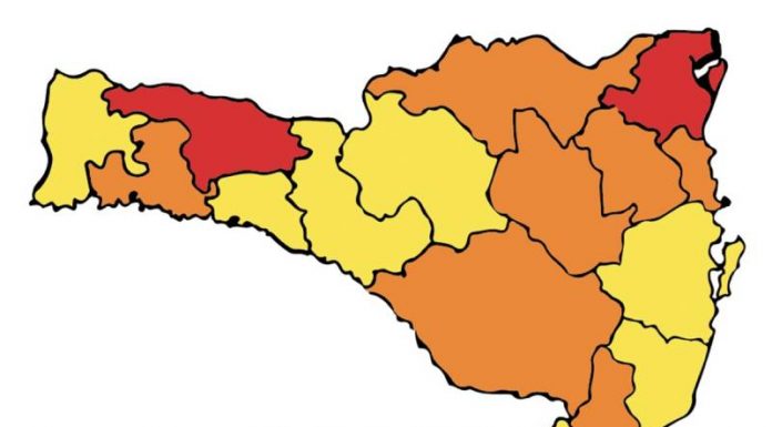 Matriz de Risco mostra duas regiões em estado gravíssimo