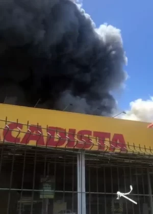 incêndio no supermercado fort atacadista no sul da ilha