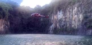 Adolescente desaparece em mergulho no lago da pedreira próximo ao Bosque das Mansões, em São José