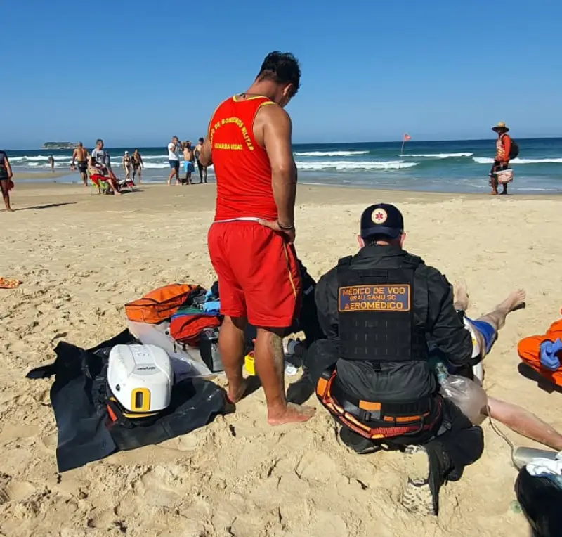 Homem de 39 anos morre afogado na Praia do Santinho