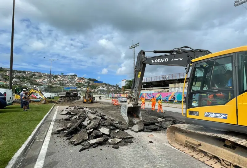 Recuperação do asfalto da Av. Gustavo Richard ocorrerá na parte da noite