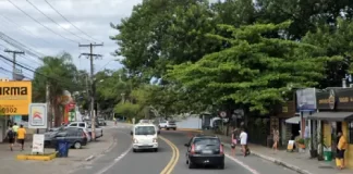 Rua Henrique Vera do Nascimento, na Lagoa da Conceição