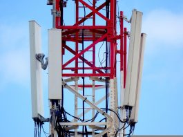 Instalação das antenas de tecnologia 5G