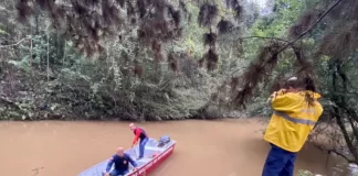 Equipes seguem com buscas por criança desparecida em Rio Negrinho