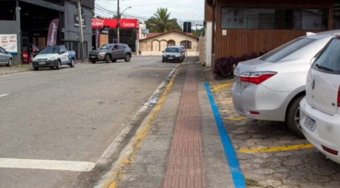 prefeitura iniciou demarcação da largura mínima das calçadas em são josé