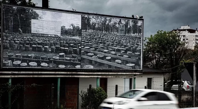 Em Florianópolis é exibida na Via Expressa fotografia do Cine Cumaru