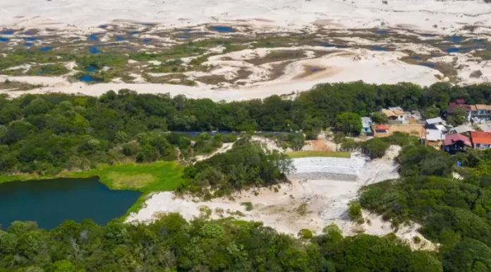 Lagoa de Evapoinfiltração na Lagoa da Conceição