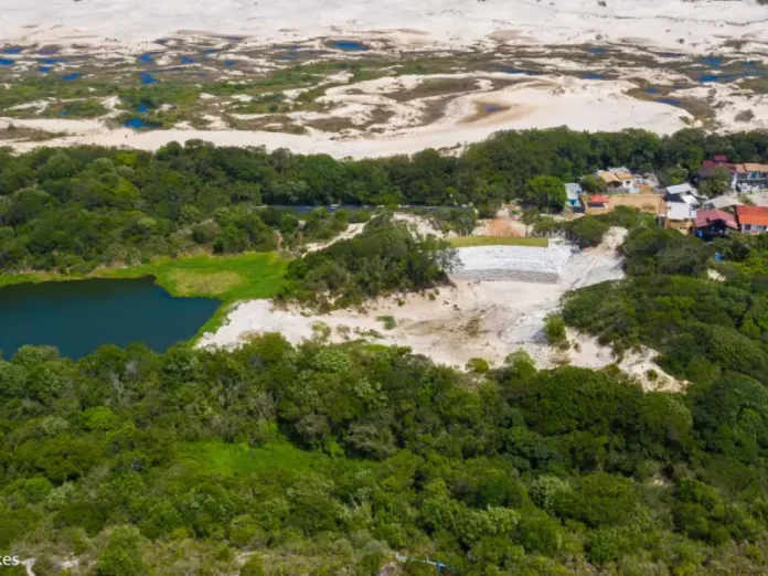 Lagoa de Evapoinfiltração na Lagoa da Conceição