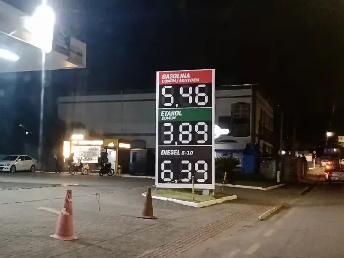 Preço médio da gasolina na Grande Florianópolis