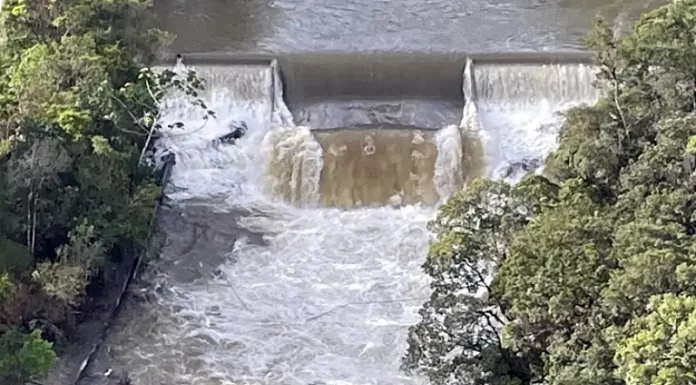 Local da captação de água para o Sul de Palhoça