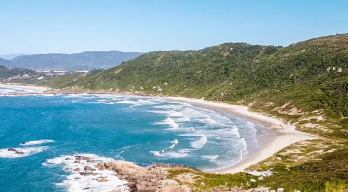 Praia da Galheta, em Florianópolis