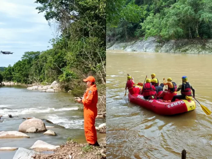 Bombeiros usaram botes, drones, diversas equipes e cães nas buscas por criança desaparecida