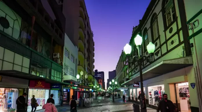 Centro de Florianópolis no Outono