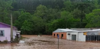 Alagamento em Erval Velho