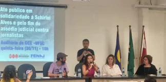 Audiência discute condenação de prisão à jornalista de SC