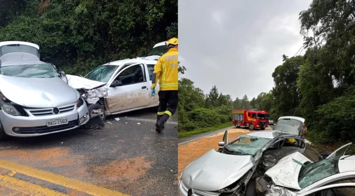 Acidente na BR-282 em Águas Mornas mata mulher de 31 anos