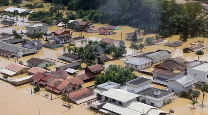 Enchentes em SC em novembro de 2023