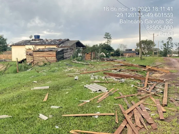 Cinco tornados atingiram SC em duas semanas