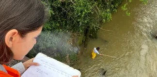 Água do Rio Forquilhas é monitorada para avaliar nível de poluição