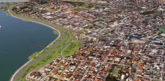 Traçado da Av. Beira-mar de Barreiros, em São José