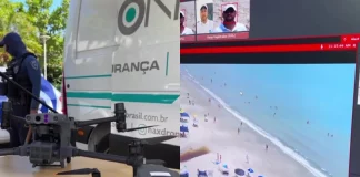 Jurerê Internacional testa sistema de drone com reconhecimento facial