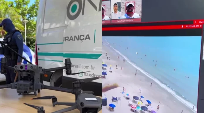 Jurerê Internacional testa sistema de drone com reconhecimento facial