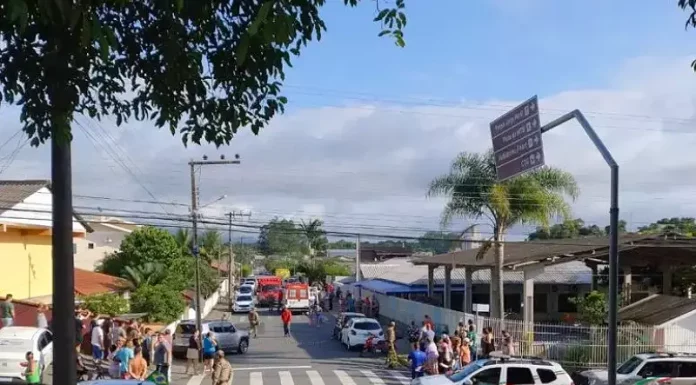 Execução a tiros em frente a uma creche de Indaial