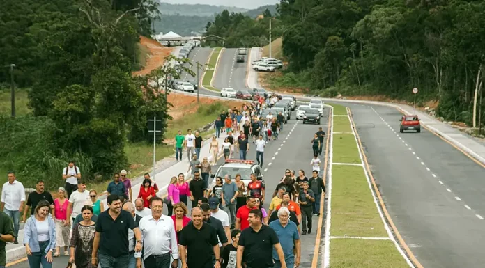 São José inaugura novos trechos do anel viário interno