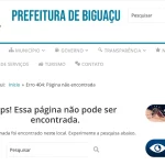 Site e portal de transparência da Prefeitura de Biguaçu