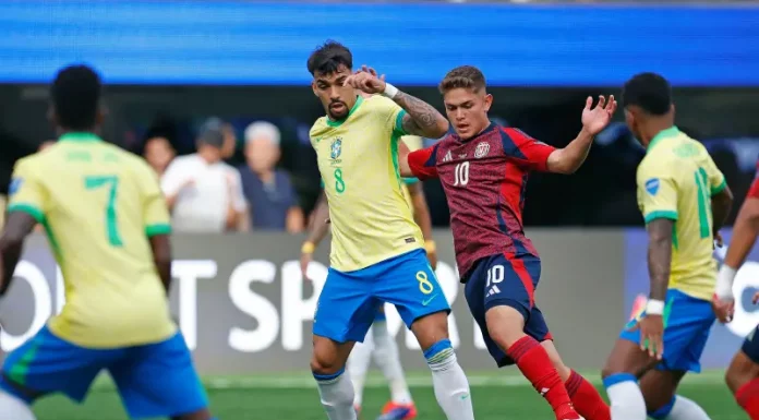 Brasil x Costa Rica pela Copa América 2024 no Sofi Stadium nessa segunda-feira 24/06.